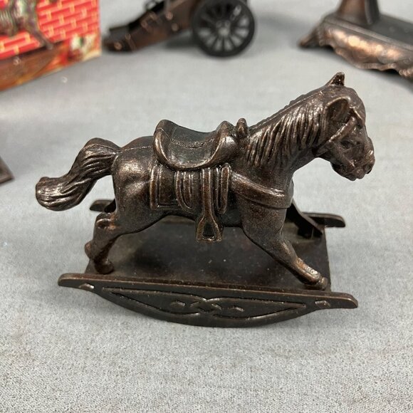 Lot of 5 VTG Miniature Die Cast Metal Pencil Sharpeners Hobby Horse #6020 + More - Picture 3 of 5